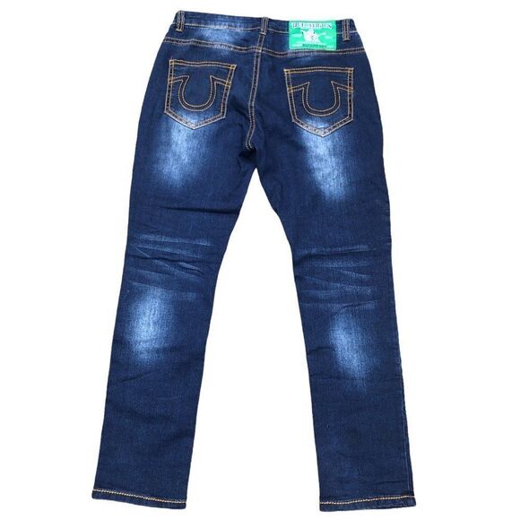 TRUE Religion Jeans Size 34 BILLY SUPER BIG T Blue - Picture 3 of 10